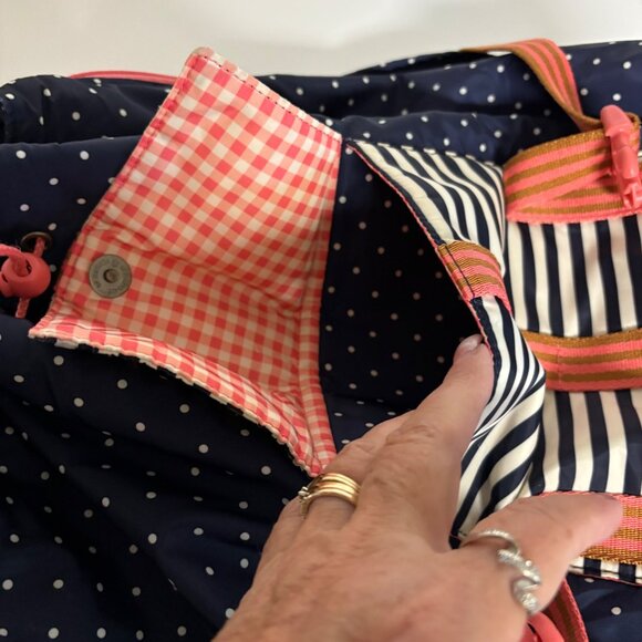 Matilda Jane Backpack Book Bag 435 Make Believe Blue Polka Dots - Picture 10 of 14